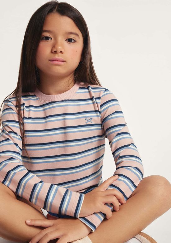 Foto do produto: Blusa Infantil Menina Manga Longa Listrada - Rosa