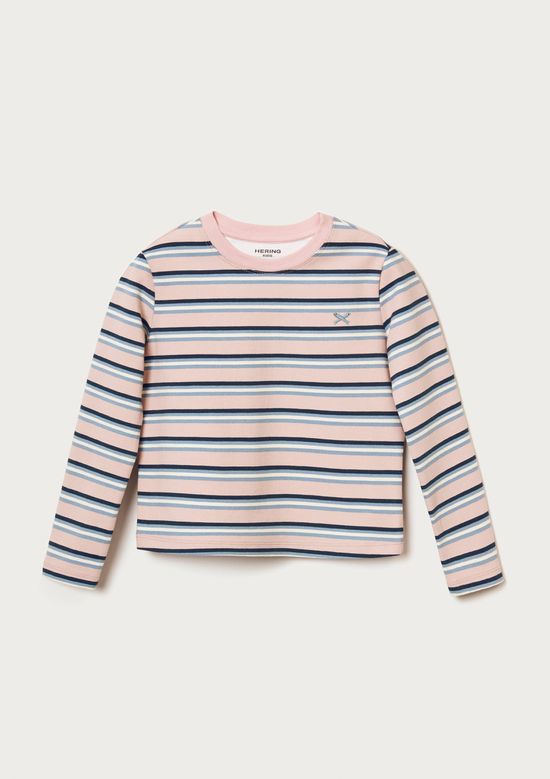 Foto do produto: Blusa Infantil Menina Manga Longa Listrada - Rosa