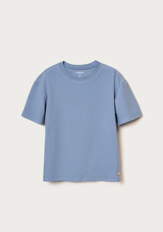Foto do produto: Camiseta Infantil Menino Malha Texturizada - Azul
