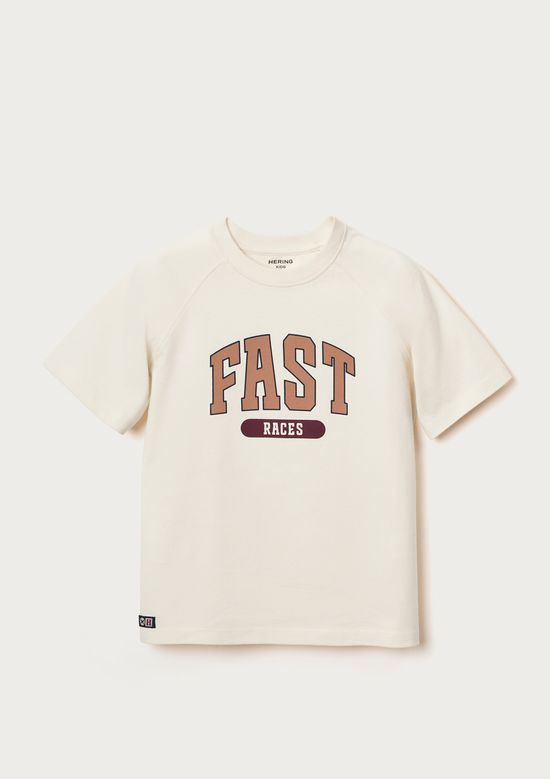 Foto do produto: Camiseta Infantil Menino Estampada - Creme