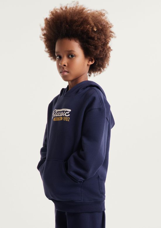 Foto do produto: Blusão Infantil Menino Com Capuz - Azul