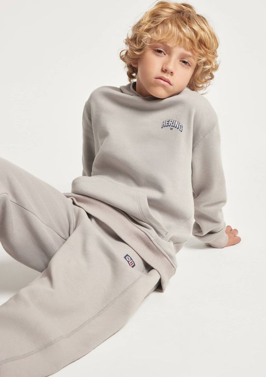 Foto do produto: Calça de Moletom Infantil Menino Jogger - Cinza