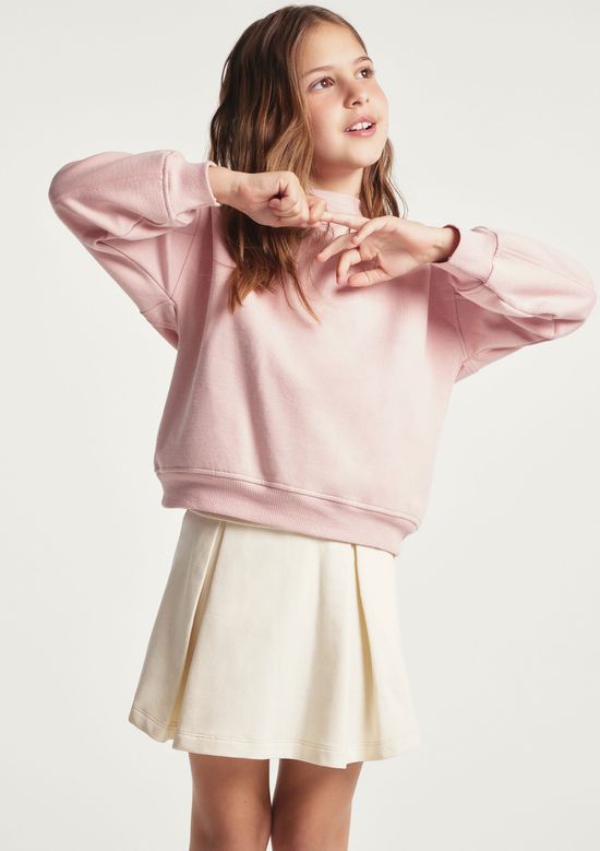 Foto do produto: Blusão Infantil Menina Moletom Peluciado - Rosa