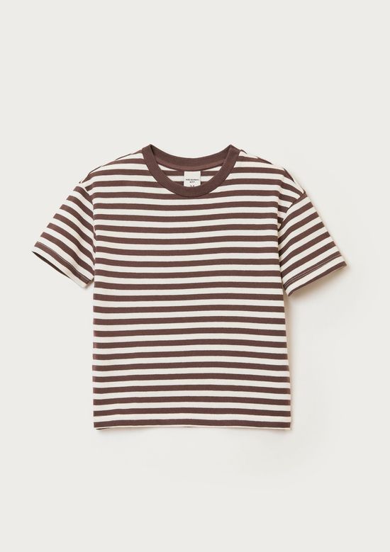 Foto do produto: Camiseta Infantil Menino Fio Tinto Oversized - Marrom