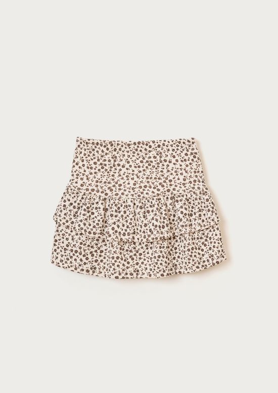 Foto do produto: Shorts Saia Infantil Babados Texturizado - Off white