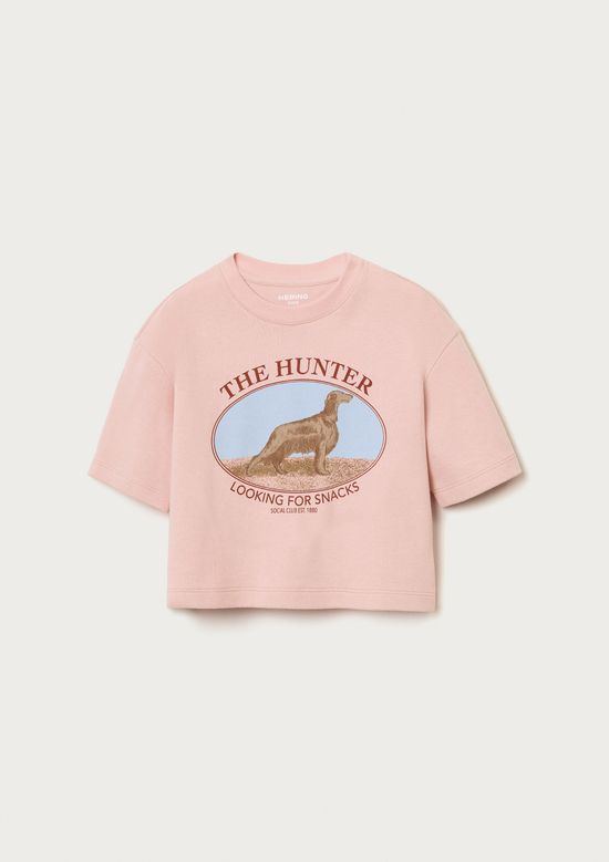 Foto do produto: Blusa Infantil Menina Box Oversized Super Cotton - Rosa