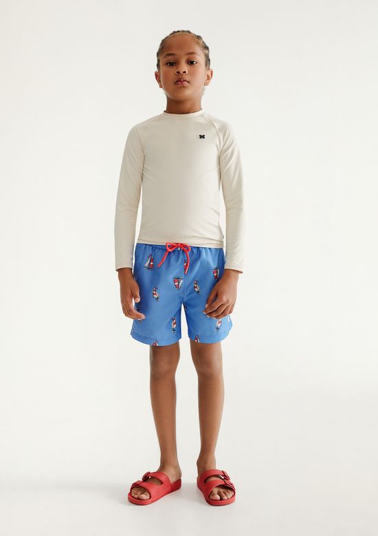 Foto do produto: Shorts Infantil Menino Estampado - Azul