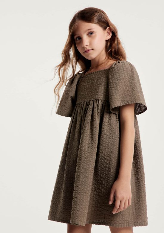 Foto do produto: Vestido Infantil Menina Fio Tinto - Verde