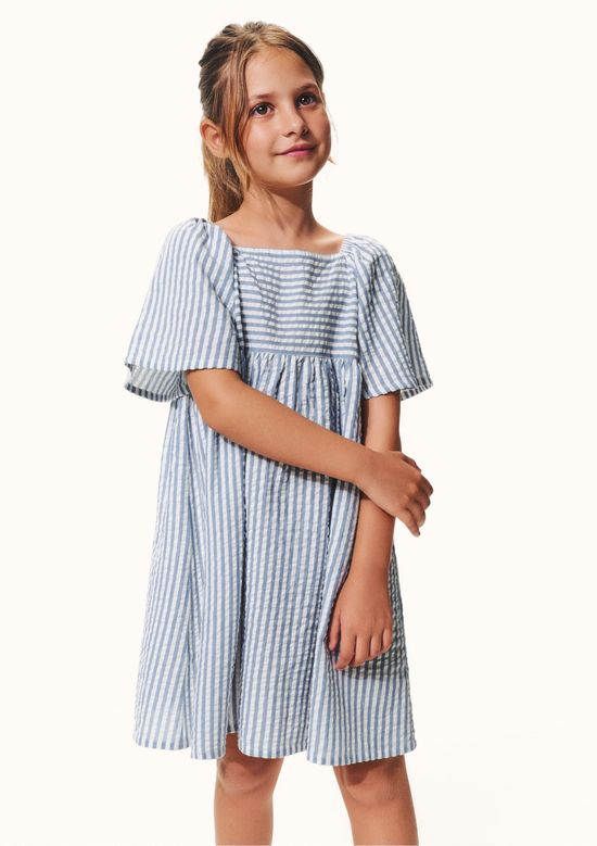 Foto do produto: Vestido Infantil Menina Fio Tinto - Azul