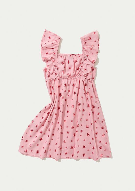 Foto do produto: Vestido Infantil Curto Com Babados - Rosa