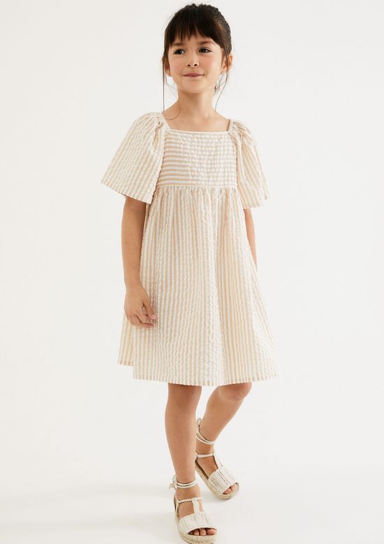 Foto do produto: Vestido Infantil Menina Fio Tinto - Creme