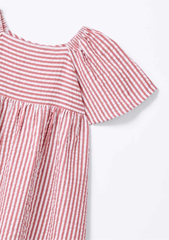 Foto do produto: Vestido Infantil Menina Fio Tinto - Vermelho