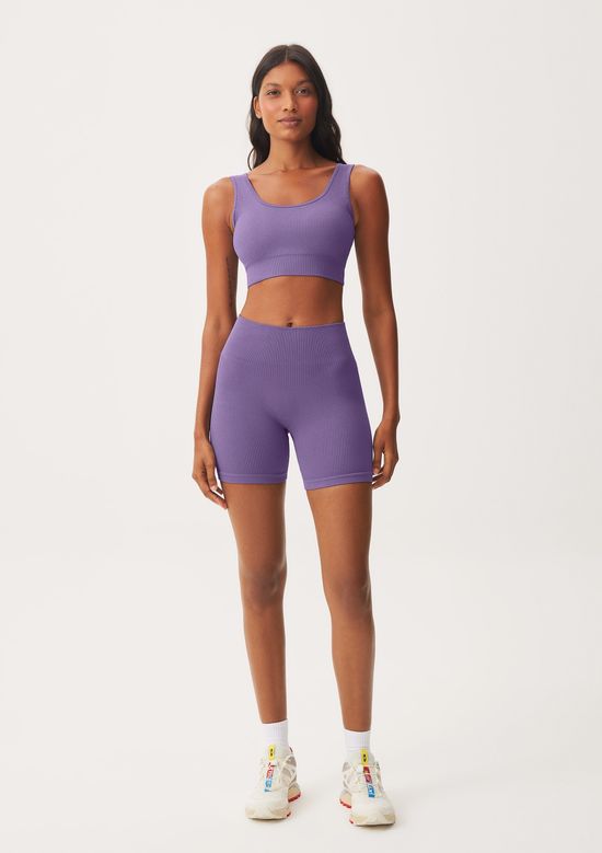 Foto do produto: Bermuda Esportiva Feminina Biker Sem Costura - Roxo