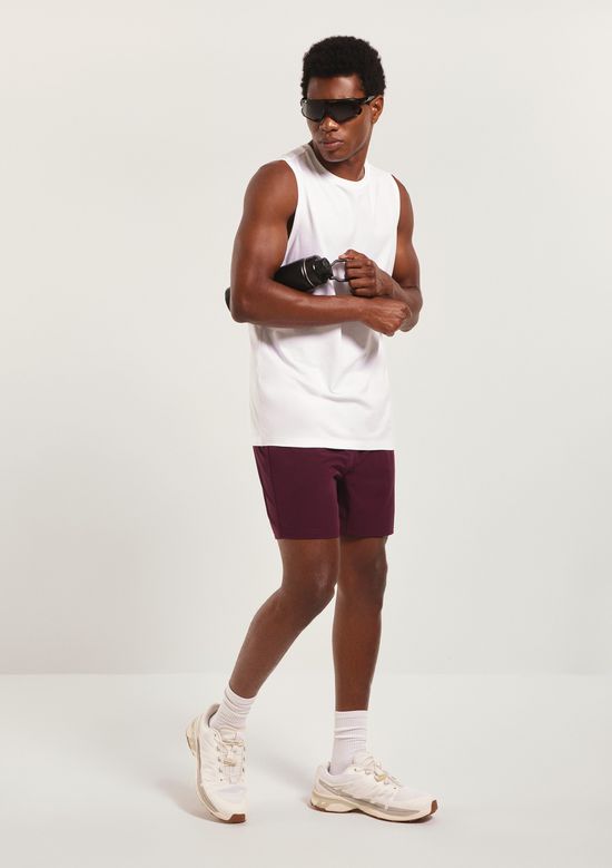 Foto do produto: Bermuda Esportiva Básica Masculina Easy Care - Vinho