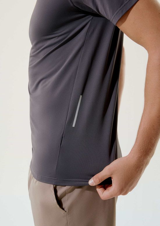 Foto do produto: Camiseta Esportiva Masculina Manga Curta Hiit - Cinza