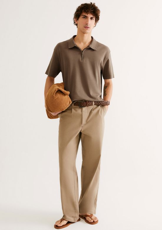 Foto do produto: Camisa Polo Masculina Em Malha Tech - Marrom