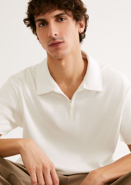 Foto do produto: Camisa Polo Masculina Em Malha Tech - Off white