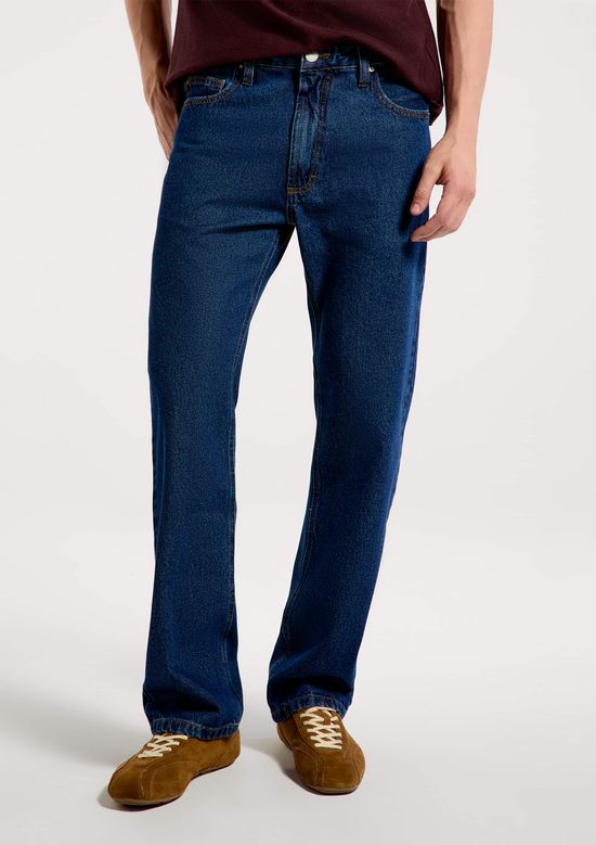 Foto do produto: Calça Masculina Reta em Jeans - Azul