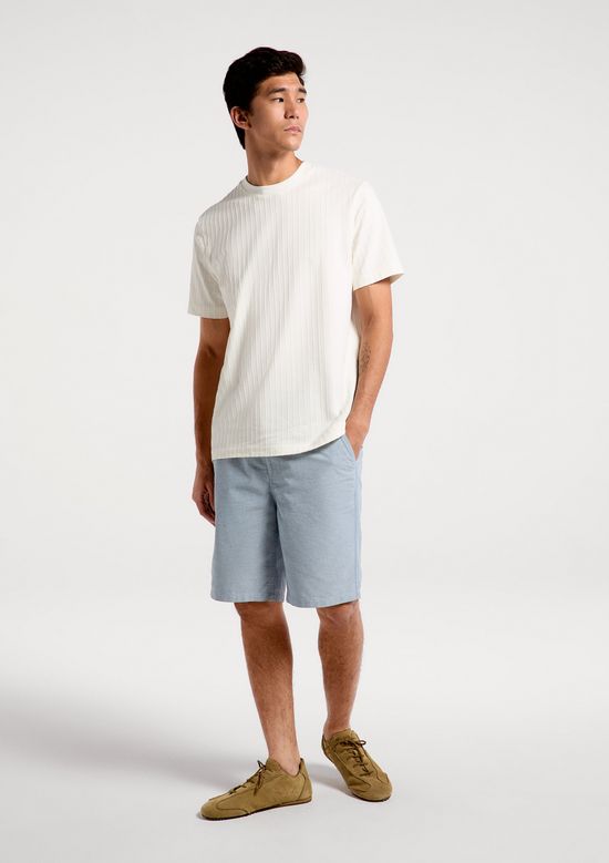 Foto do produto: Bermuda Masculina Chino Fio Tinto - Azul