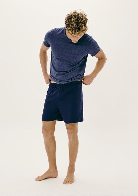 Foto do produto: Pijama Masculino Curto Com Bordado - Azul
