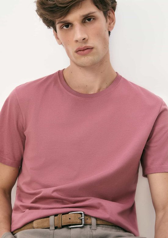 Foto do produto: Camiseta Básica Masculina Comfort Super Cotton - Rosa