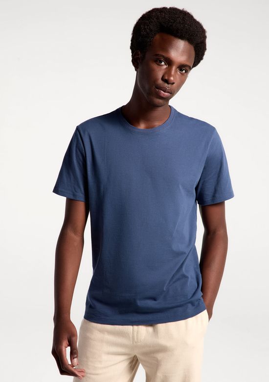 Foto do produto: Camiseta Básica Unissex Manga Curta Regular World - Azul