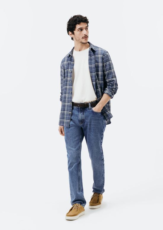 Foto do produto: Calça Masculina Jeans Slim - Azul