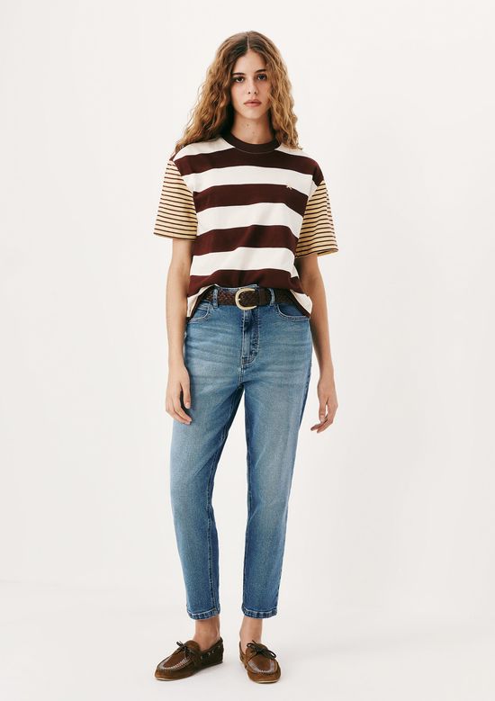 Foto do produto: Calça Jeans Feminina Reta Cintura Alta - Azul