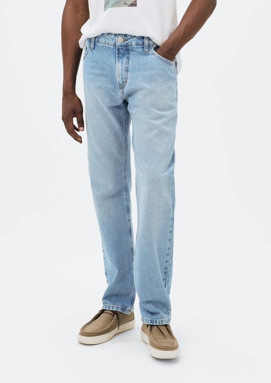 Foto do produto: Calça Masculina Reta em Jeans - Azul
