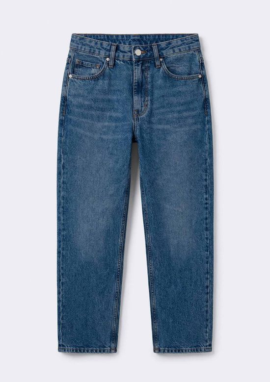 Foto do produto: Calça Jeans Feminina Wide Leg Cintura Média - Azul