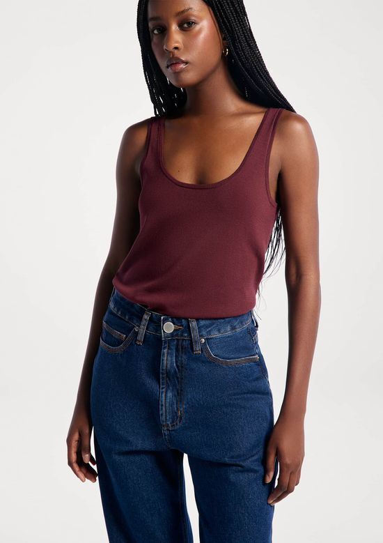 Foto do produto: Calça Jeans Feminina Mom Cintura Alta - Azul