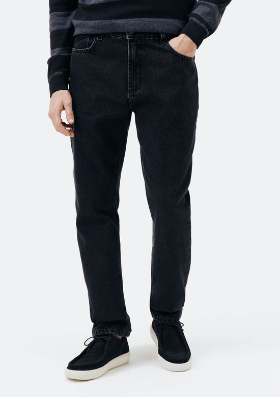 Foto do produto: Calça Masculina Reta em Jeans - Preto