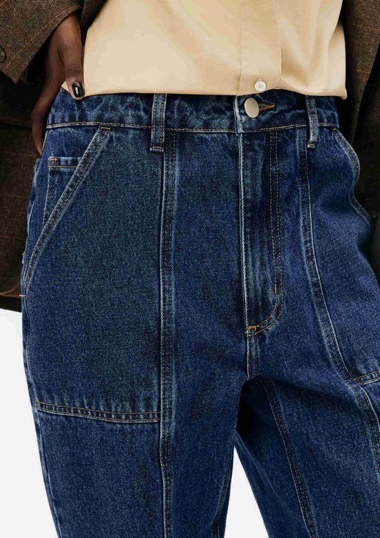 Foto do produto: Calça Jeans Feminina Reta Cintura Alta - Azul