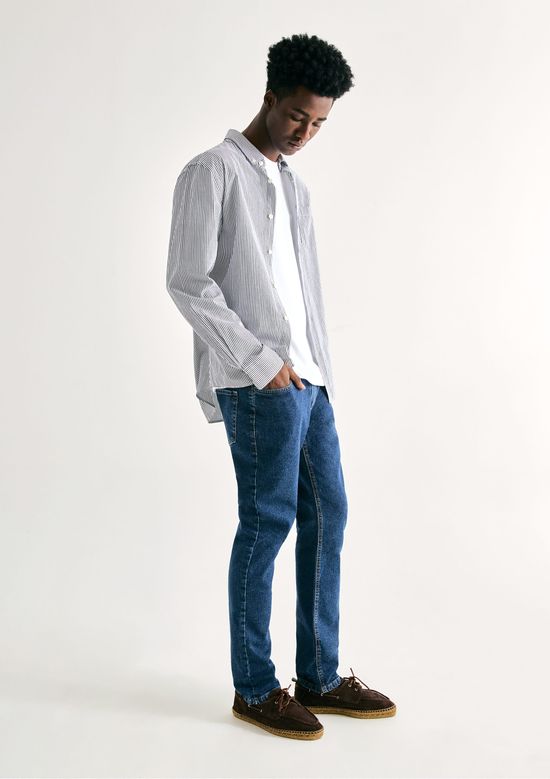 Foto do produto: Calça Jeans Masculina Slim Com elastano - Azul