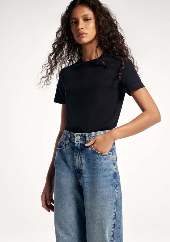 Foto do produto: Calça Jeans Feminina Mom Cintura Alta - Azul