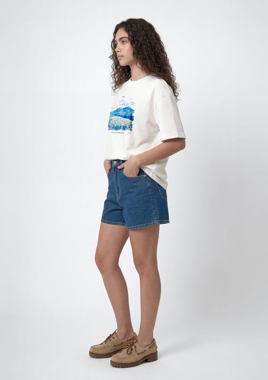 Foto do produto: Camiseta Feminina Box Estampada - Off white