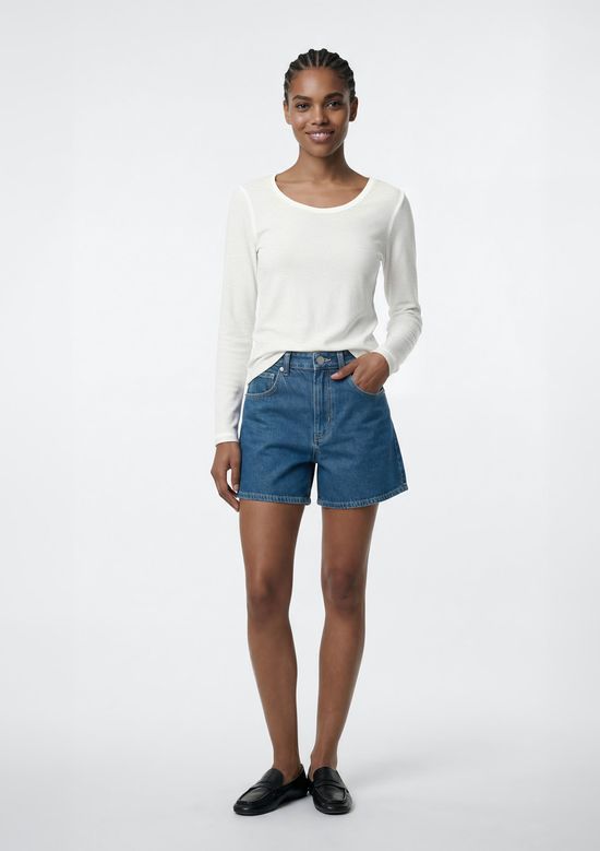 Foto do produto: Blusa Feminina Manga Longa Em Malha - Off white