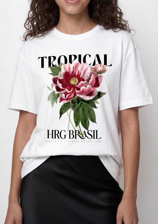Foto do produto: Camiseta Feminina Box Estampada - Off white