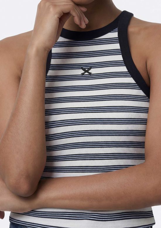 Foto do produto: Regata Feminina Halter Neck Fio Tinto - Azul