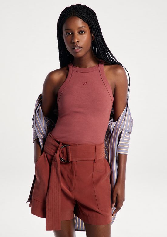 Foto do produto: Regata Feminina Hit Com Bordado - Vinho