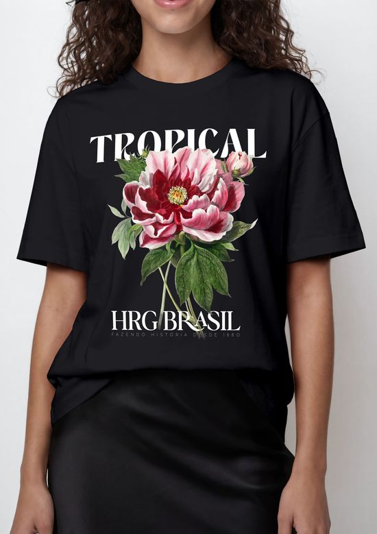 Foto do produto: Camiseta Feminina Box Estampada - Preto