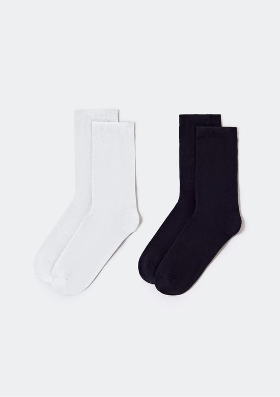 Foto do produto: Kit 2 Meias Unissex Cano Longo - Multicolorido