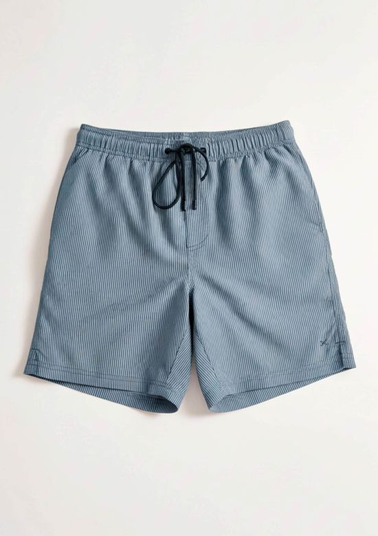 Foto do produto: Shorts De Banho Masculino Listrado - Azul