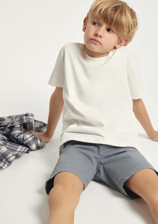Foto do produto: Bermuda Básica Infantil Menino Chino - Cinza