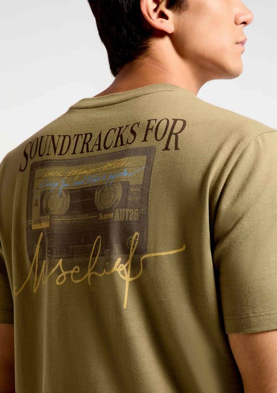 Foto do produto: Camiseta Masculina Manga Curta Com Estampa - Verde