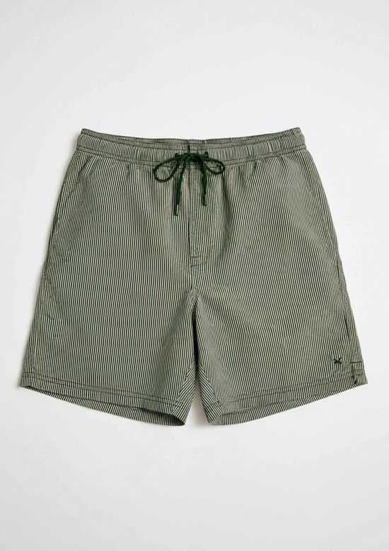 Foto do produto: Shorts De Banho Masculino Listrado - Verde