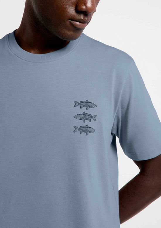 Foto do produto: Camiseta Masculina Manga Curta Com Estampa - Azul