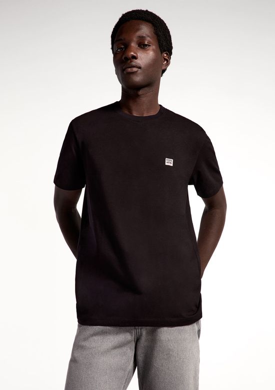 Foto do produto: Camiseta Masculina Manga Curta Com Estampa - Preto