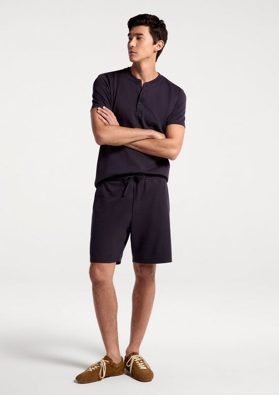 Foto do produto: Bermuda Masculina Reta em Moletom - Azul