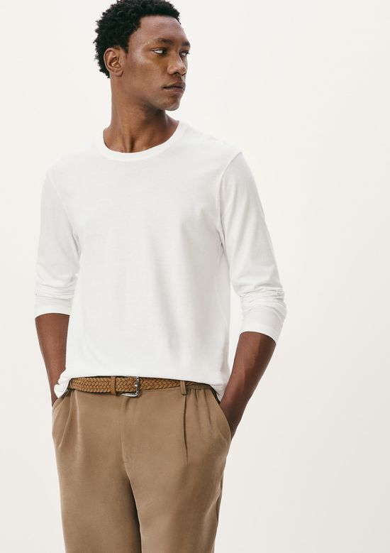 Foto do produto: Camiseta Básica Masculina Manga Longa World - Branco